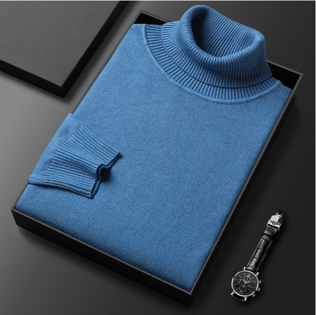 HOT SALE-50% OFF ✨Men's Solid Color Premium Turtleneck Sweater