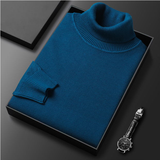 HOT SALE-50% OFF ✨Men's Solid Color Premium Turtleneck Sweater