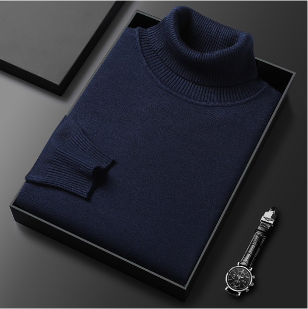 HOT SALE-50% OFF ✨Men's Solid Color Premium Turtleneck Sweater