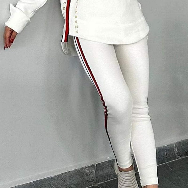🎉Women's Long-Sleeved Striped Casual Hooded Top&pant