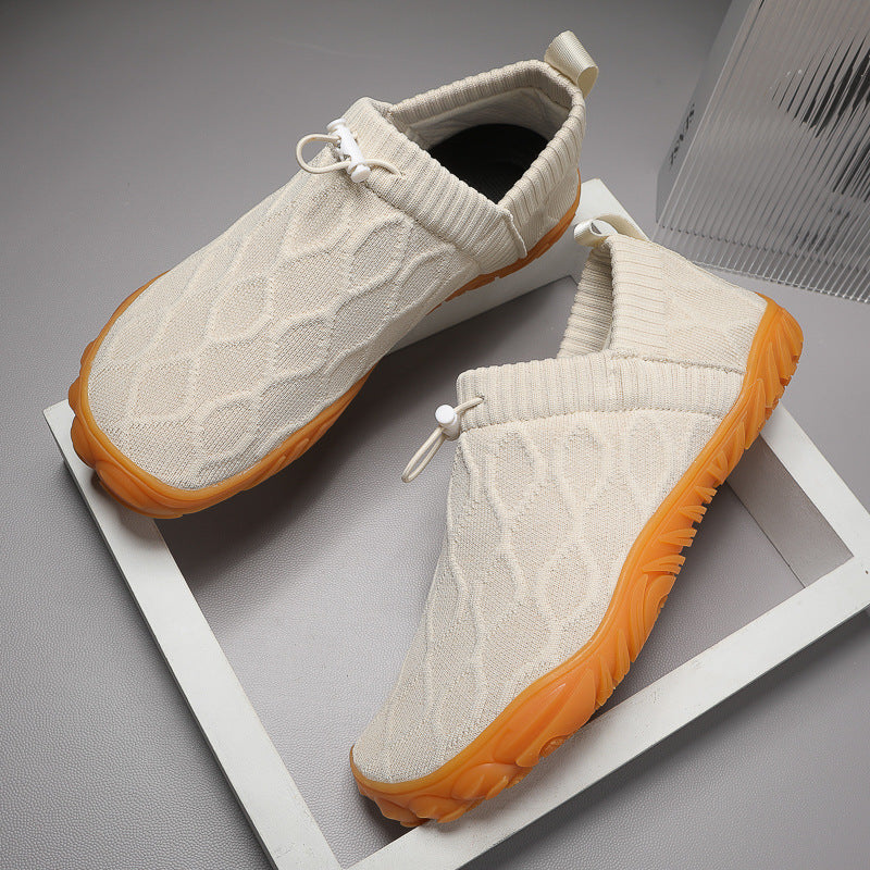 Non Slip Quick-Drying Slip On Knitted Sneakers