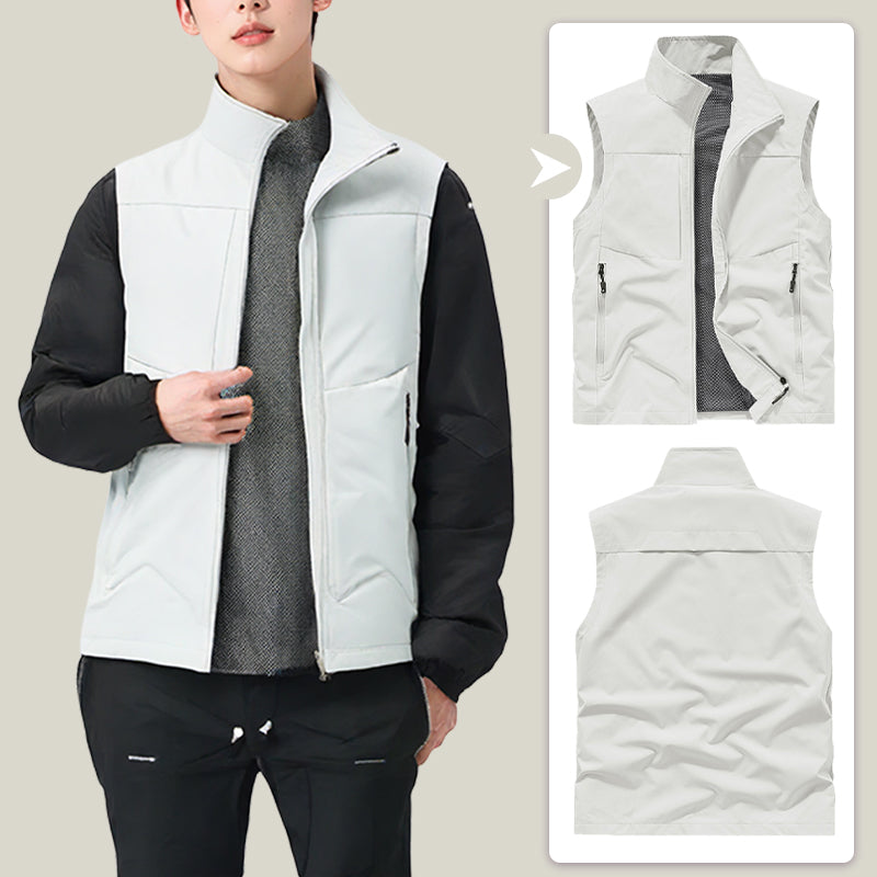 ⏳ Limited time 50% off! 💥Men's Comfortable Quick-Dry Vest with Pockets(From two pieces, the more you buy, the more you save!)