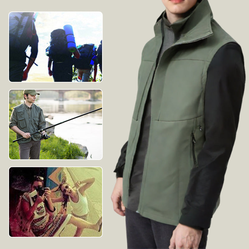 ⏳ Limited time 50% off! 💥Men's Comfortable Quick-Dry Vest with Pockets(From two pieces, the more you buy, the more you save!)