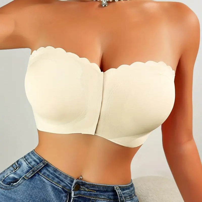 š„Last Day 49% OFFš„Seamless Front Closure Strapless Bandeau Bra