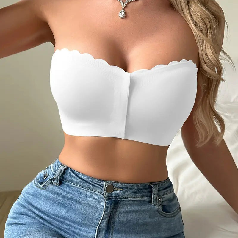 š„Last Day 49% OFFš„Seamless Front Closure Strapless Bandeau Bra