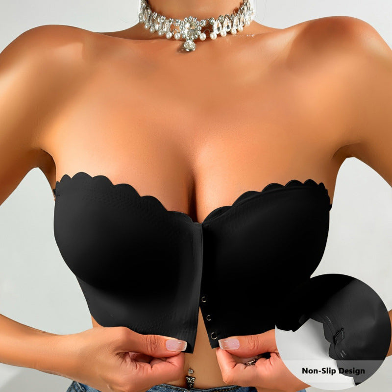 š„Last Day 49% OFFš„Seamless Front Closure Strapless Bandeau Bra