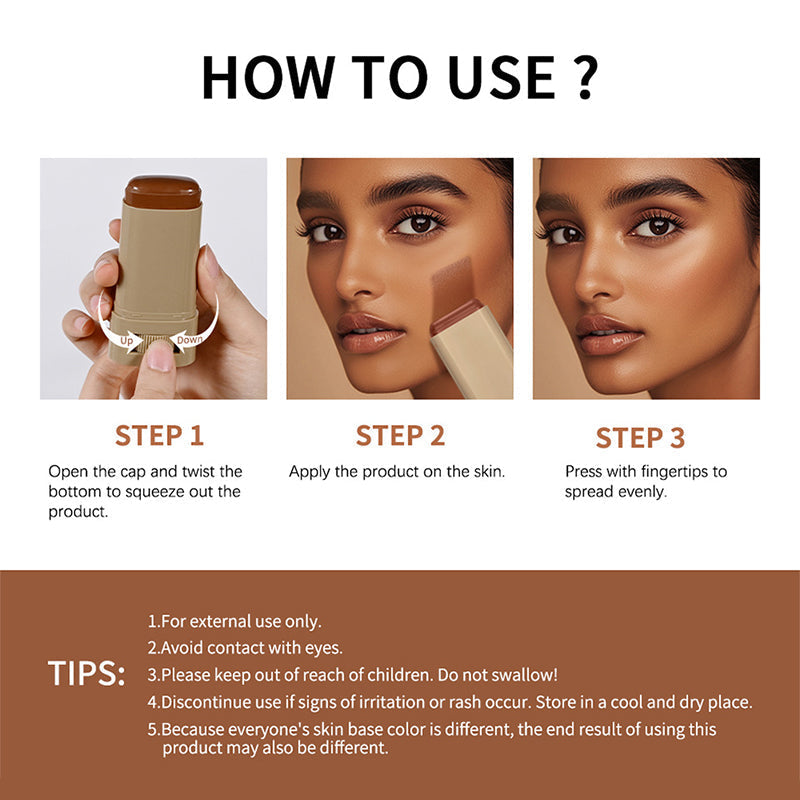 ✨Buy 2 Get 1 Free🎁Hydraterende & Verhelderende Essentiële Foundation Stick