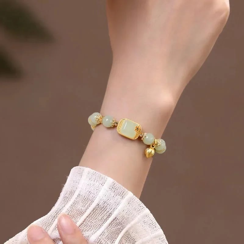 ✨ 2025 Newest Bracelet ✨Hotan Jade Beaded Bracelet