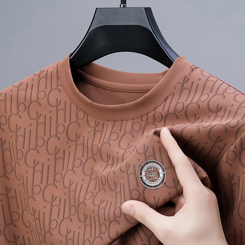 Men's Casual Printed Crewneck T-Shirt