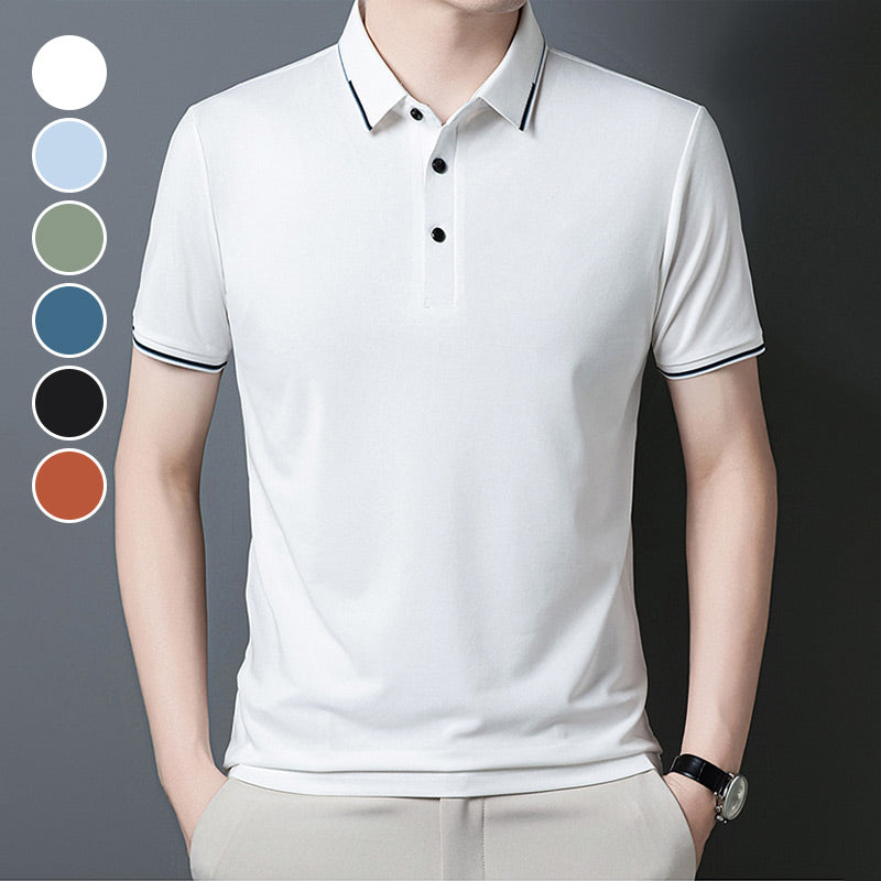Business Casual Lapel Short Sleeve T-Shirt