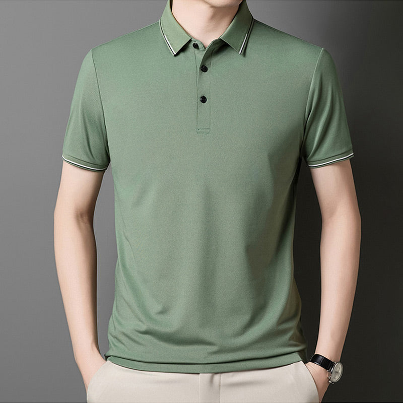 Business Casual Lapel Short Sleeve T-Shirt
