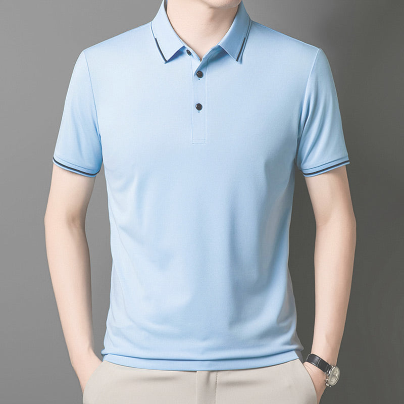 Business Casual Lapel Short Sleeve T-Shirt