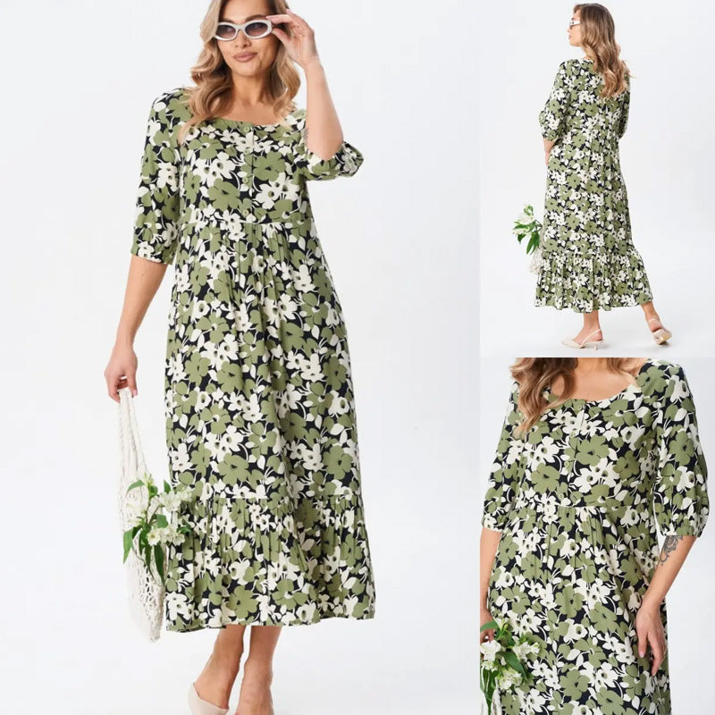 š„Women's Casual Floral Slim Half Sleeve Dresses