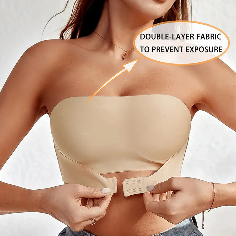 Women's Comfort Front Closure Strapless Bra