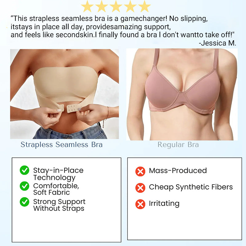 Women's Comfort Front Closure Strapless Bra
