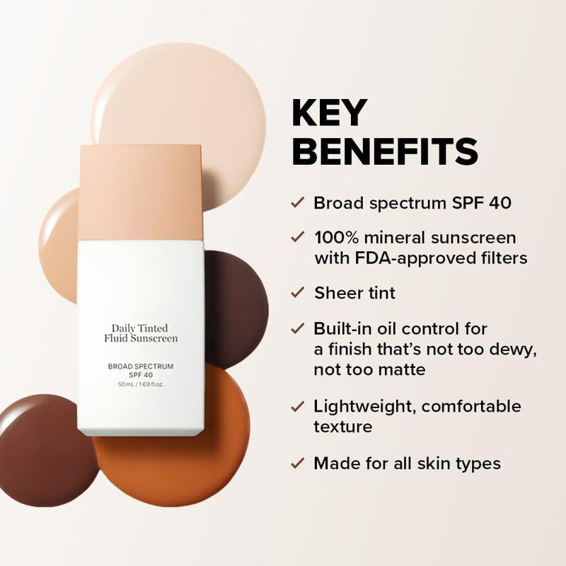 šBuy 2 Get 1 FreešDaily Tinted Fluid Sunscreen Foundation