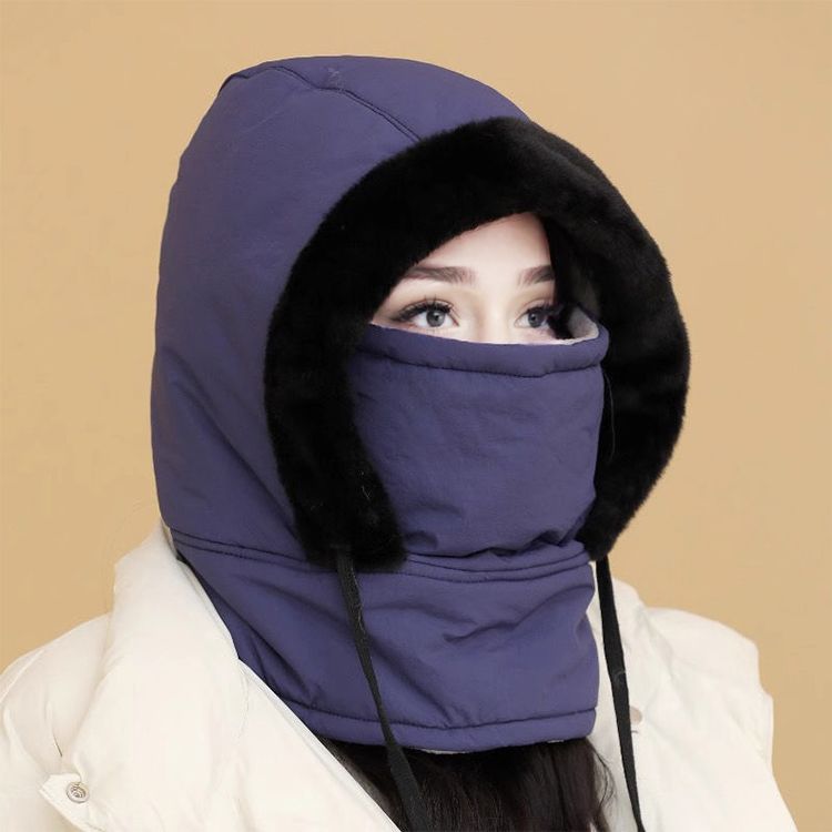 🎉Limited Sale🎉Plush-lined Thickened Thermal Hat with Face Mask for Men and Women