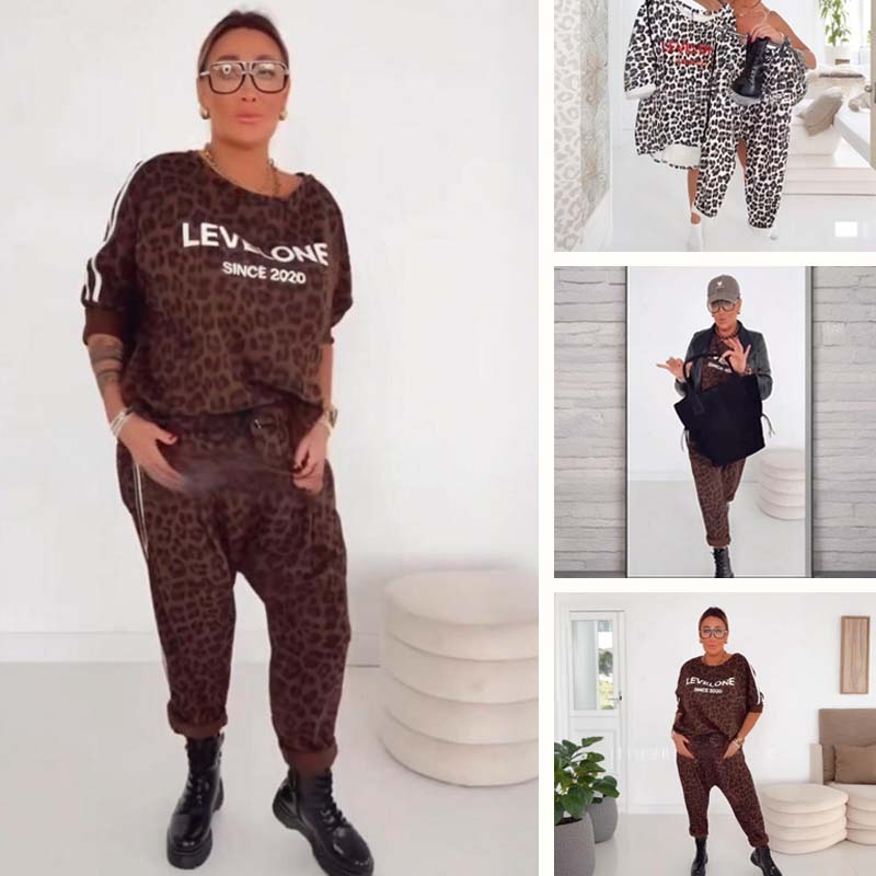 ๐ฅ๐๐ใS-5XLใ Women's Chic Leopard Print Co-ord Set โ Versatile for Daily & Party Looks