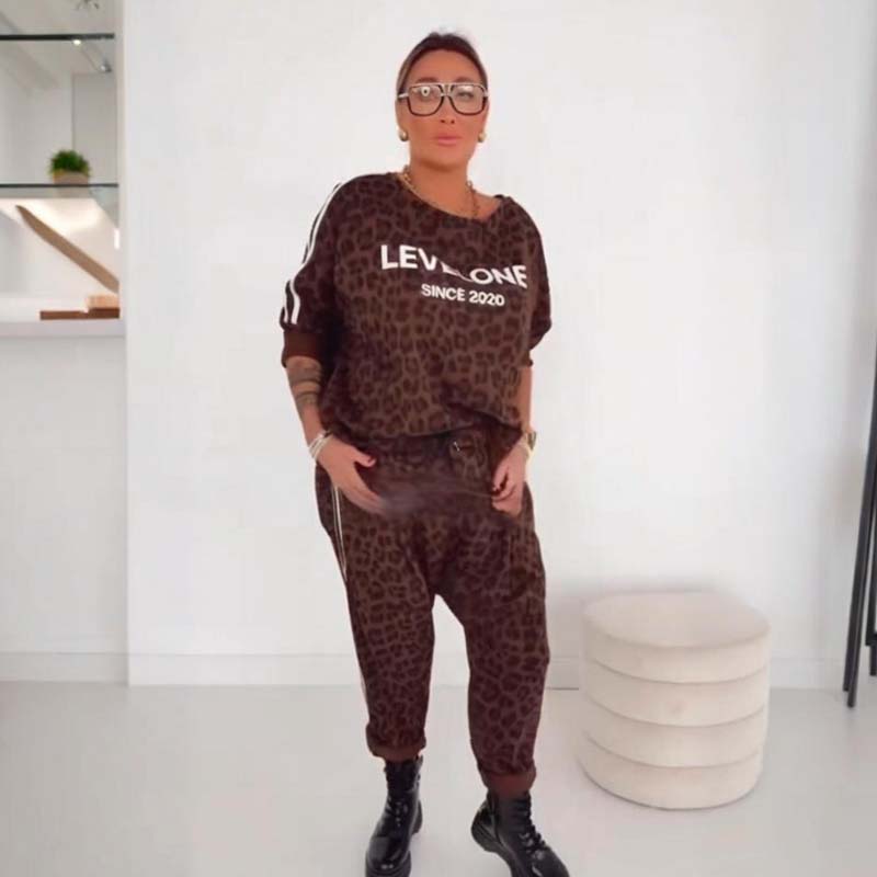 ๐ฅ๐๐ใS-5XLใ Women's Chic Leopard Print Co-ord Set โ Versatile for Daily & Party Looks
