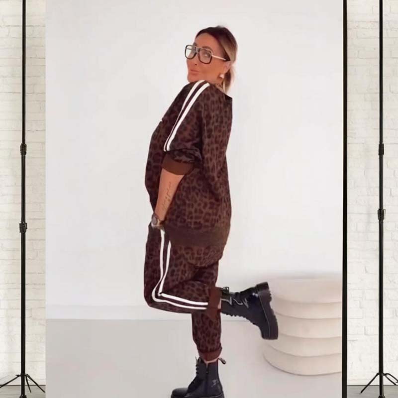 ๐ฅ๐๐ใS-5XLใ Women's Chic Leopard Print Co-ord Set โ Versatile for Daily & Party Looks