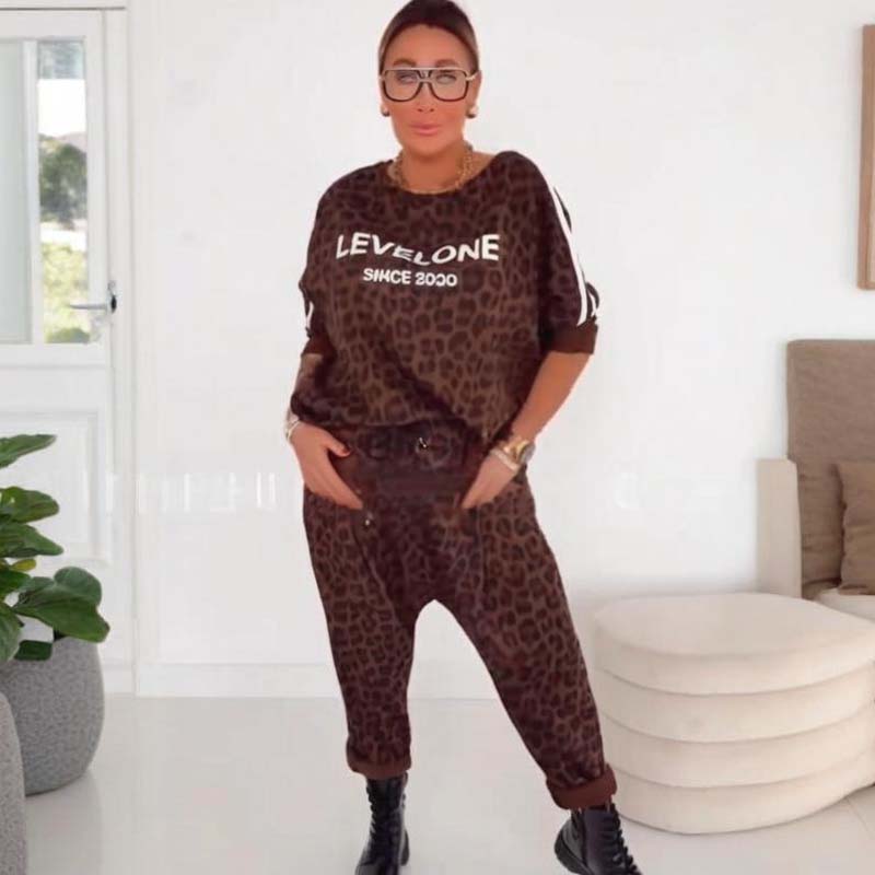 ๐ฅ๐๐ใS-5XLใ Women's Chic Leopard Print Co-ord Set โ Versatile for Daily & Party Looks