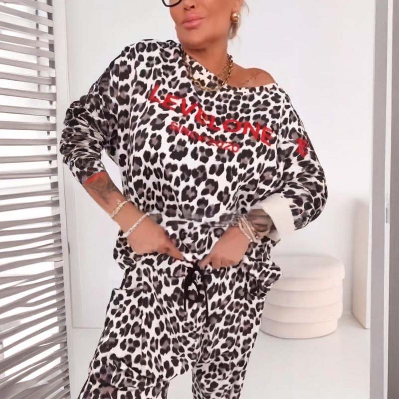 ๐ฅ๐๐ใS-5XLใ Women's Chic Leopard Print Co-ord Set โ Versatile for Daily & Party Looks