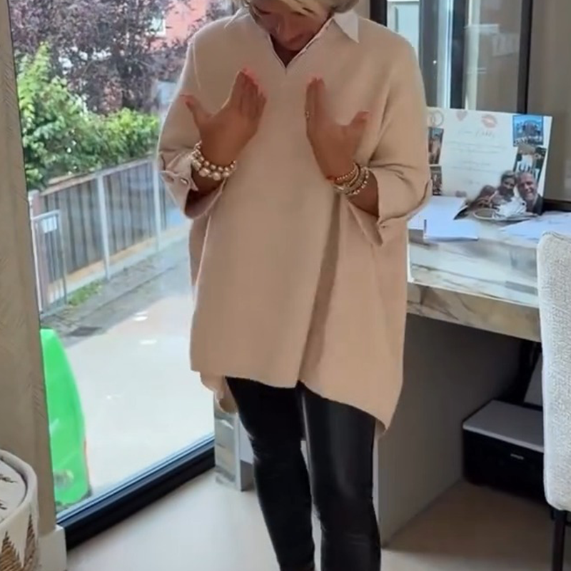 š Autumn Limited-Timeš„ Women's Long-Sleeve Top with Shirt Collar