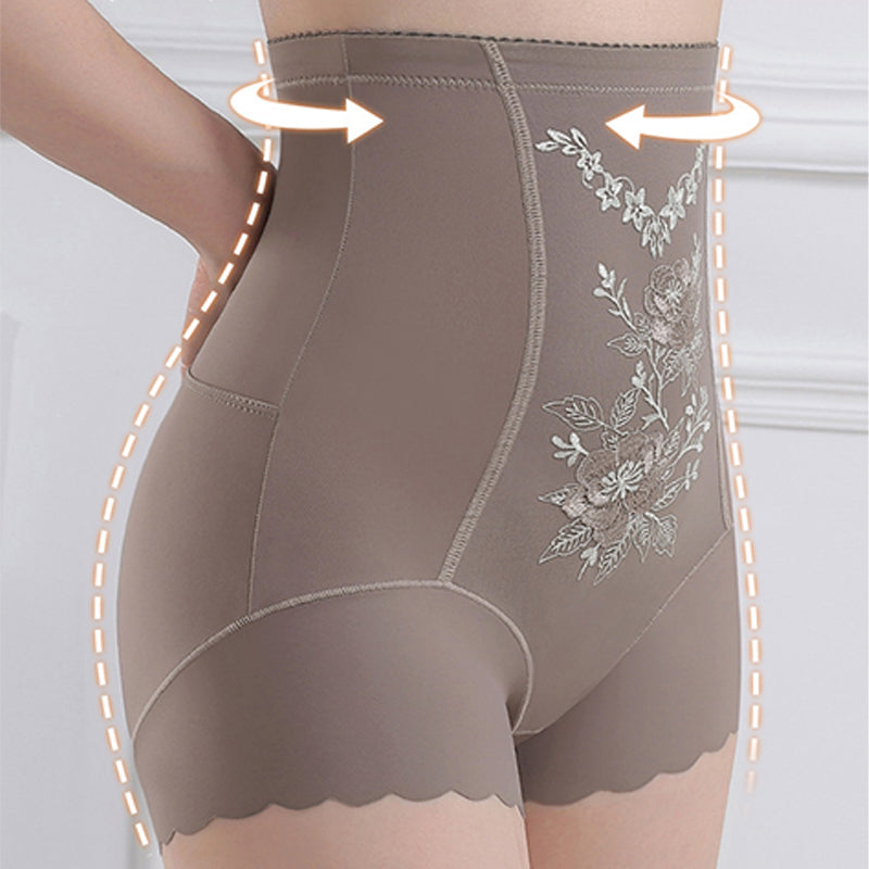 đ¸Womenâs Delicate Embroidered High-Waist Tummy Control Shaper Shorts