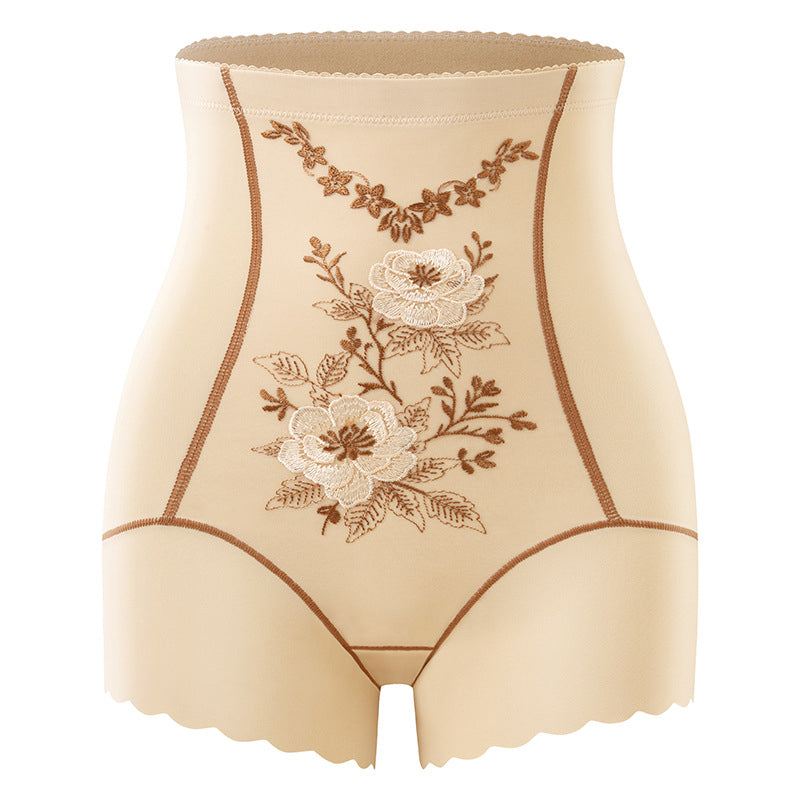 đ¸Womenâs Delicate Embroidered High-Waist Tummy Control Shaper Shorts