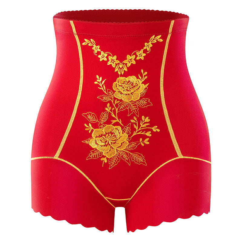 đ¸Womenâs Delicate Embroidered High-Waist Tummy Control Shaper Shorts