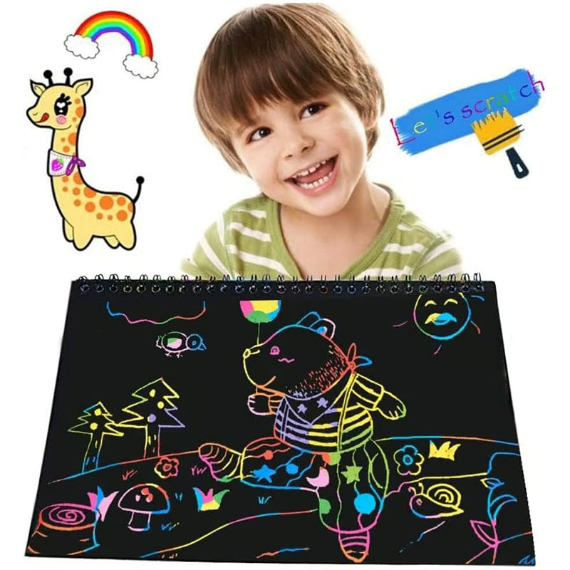 BUY 2 GET 1 FREEšØCreative Rainbow Scratch Art Notebook