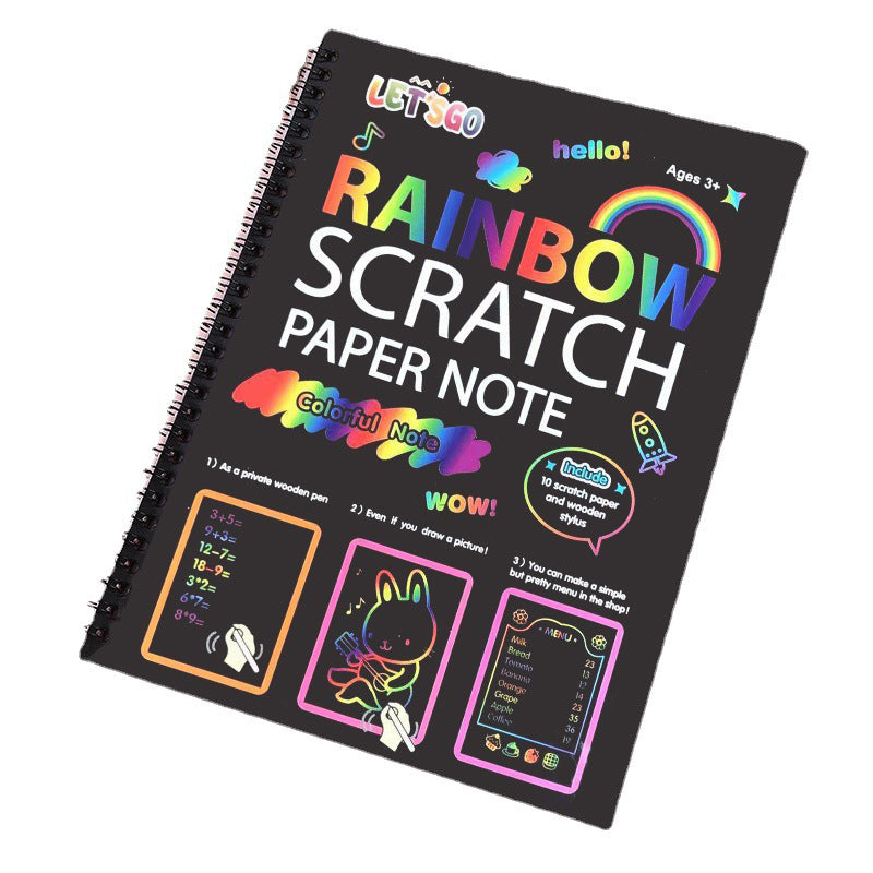 BUY 2 GET 1 FREEšØCreative Rainbow Scratch Art Notebook