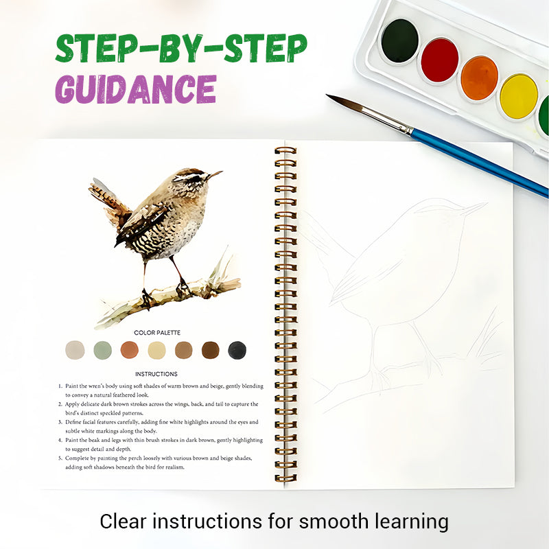 Hot Sale 56% OFF📚ginner-Friendly❤️Watercolor Workbook