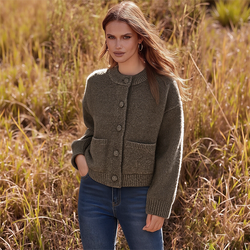 Women's Casual Button Knit Cardigan