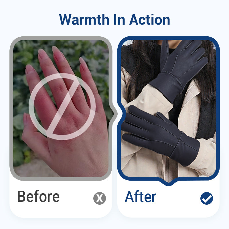 🎉50% OFF🎉Warm Soft Lined Gloves With Extended Cuff