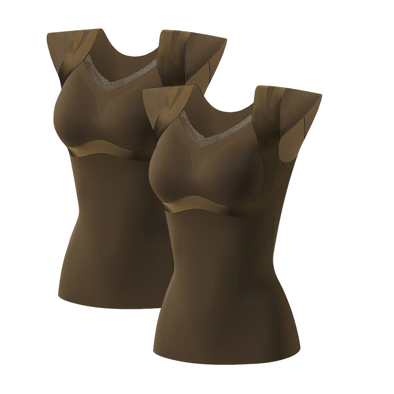 Women's Thermal Shaping Top with Built-in Bra