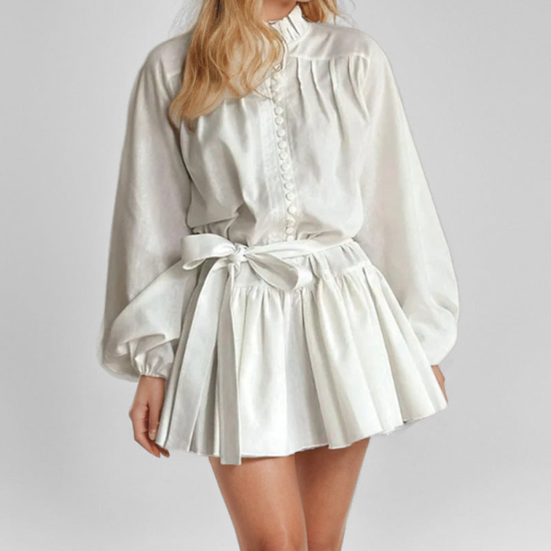 ๐โจ Elegant print dress โ flattering tie-waist, chic lantern sleeves! ๐ Buy 2 get 8% off!