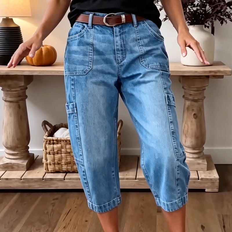 ๐ก Cropped Wide Leg Jeans with Stretch โ Dress Up or Down for Any Occasion