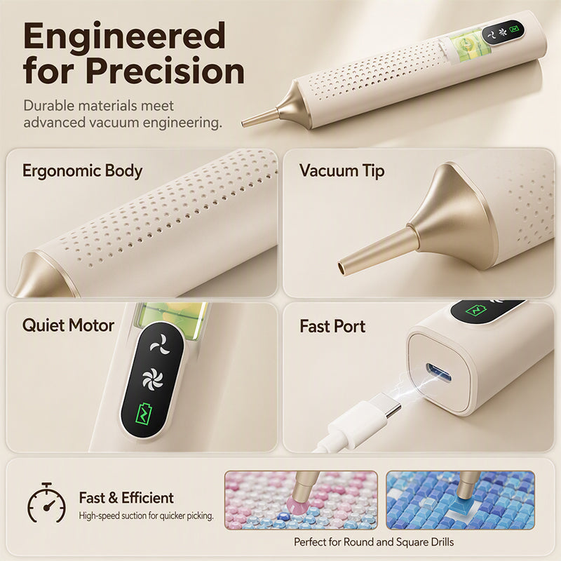 ๐ Save 50%! ๐๏ธ Electric Diamond Pen โ Rechargeable, wireless & ergonomic โจ
