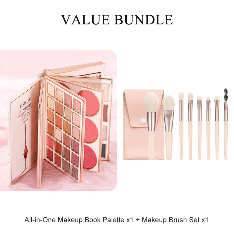 ⏳LAST DAY SALE 50% OFF!!🎁✨ Magic Makeup Book – All-in-One Cosmetic Palette with Eyeshadows, Blush, Highlighter & Lip Gloss | Perfect Christmas Gift for Her 🎄🇬🇧