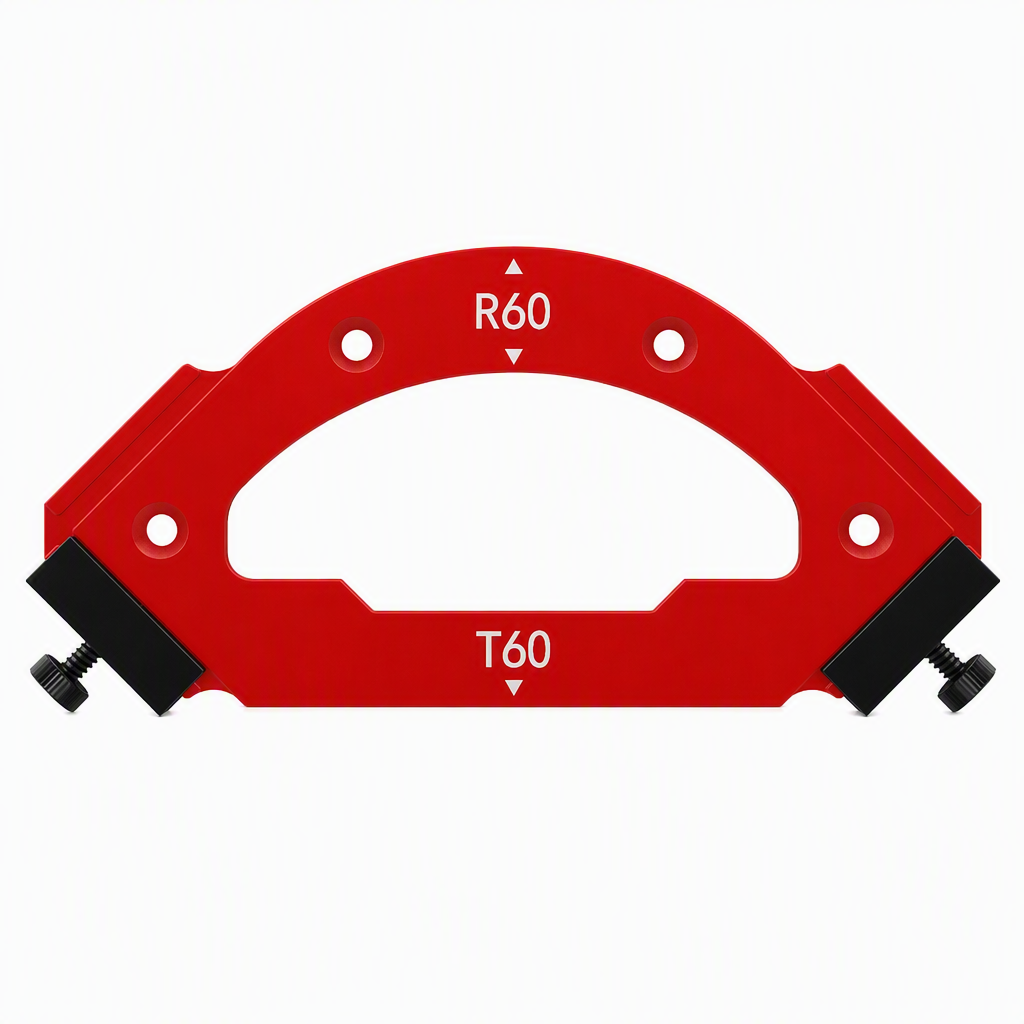 ⏳🔥LIMITED-TIME 50% OFF! ⏰🔧 Router Template – Round Corner R Angle Jig, CNC Machined Alloy & Non-Slip Stop Blocks – For Woodworking & Wardrobe DIY 📐🛠️