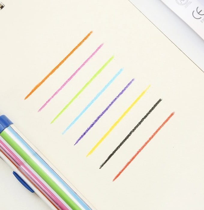 ๐๏ธ 8-in-1 Multicolor Crayon | Compact Creative Pen