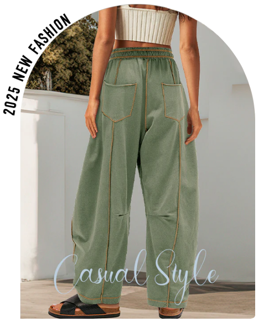⏳Time-limited Special⏰Women's Casual Loose Drawstring Wide-Leg Pants👖