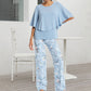 🔥LAST DAY SALE - 49% OFF🔥Women’s Printed Pants and Crew Neck Top Set