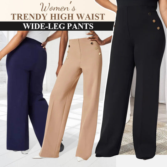 💥Hot Sales-55% OFF💖Women's Plus Size High Stretch High-Waist Wide-Leg Pants
