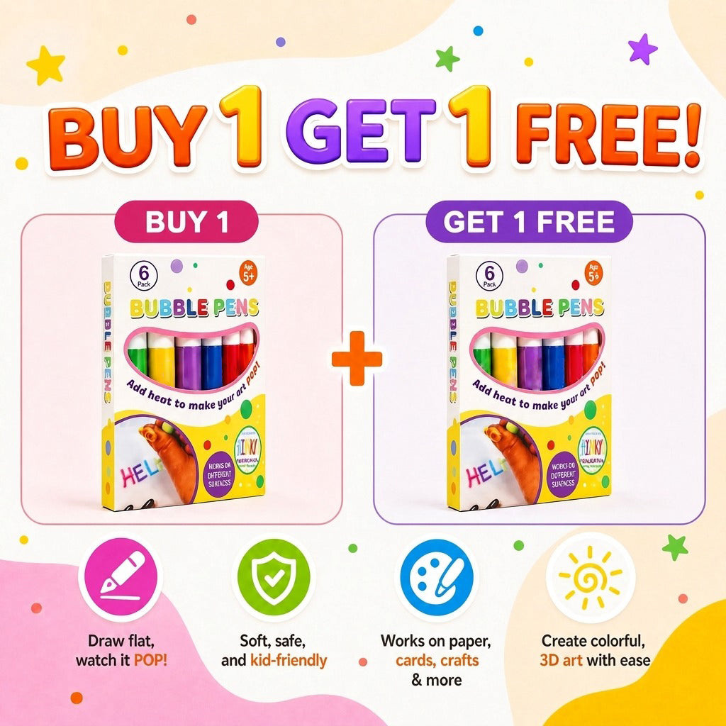 ⏳LAST DAY BUY 1 GET 1 FREE!!🎁🔮Magic Pen – Draw 3D with one stroke!🎄 DIY Bubble Popcorn Drawing Pens 🔥