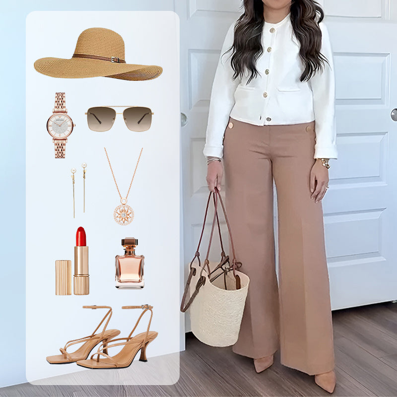💥Hot Sales-55% OFF💖Women's Plus Size High Stretch High-Waist Wide-Leg Pants