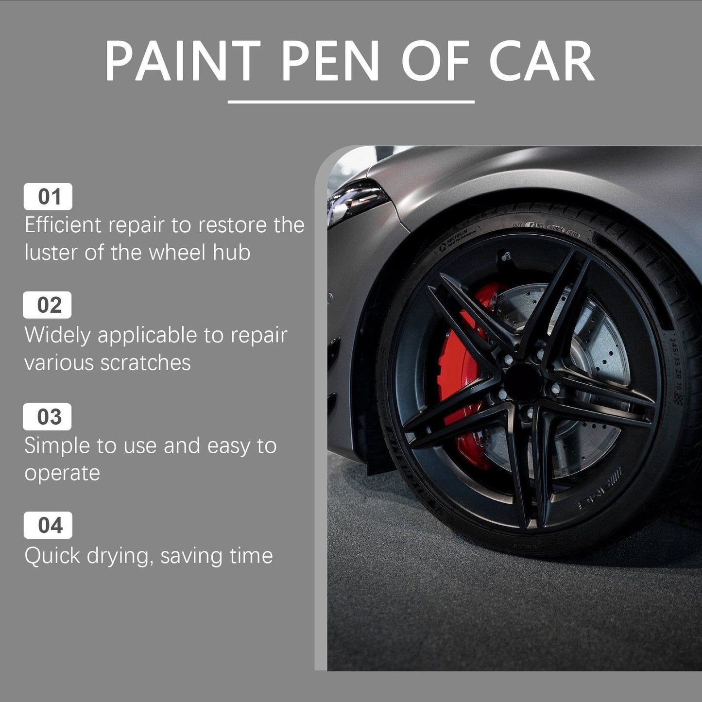 🥳2026 HOT SALE🥳💞50K+ SOLD!🛠️🚗 50% OFF! Magic Car Scratch Repair Pen – Fix rim scratches in minutes. Permanent, no‑drip formula. Includes clear coat. ✨🔧