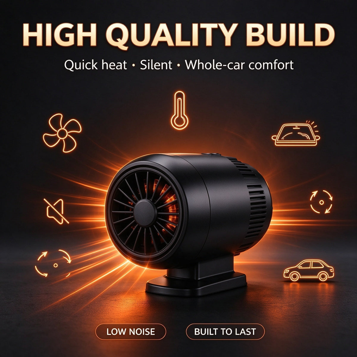2-in-1 Portable Car Heater and Windshield Defroster