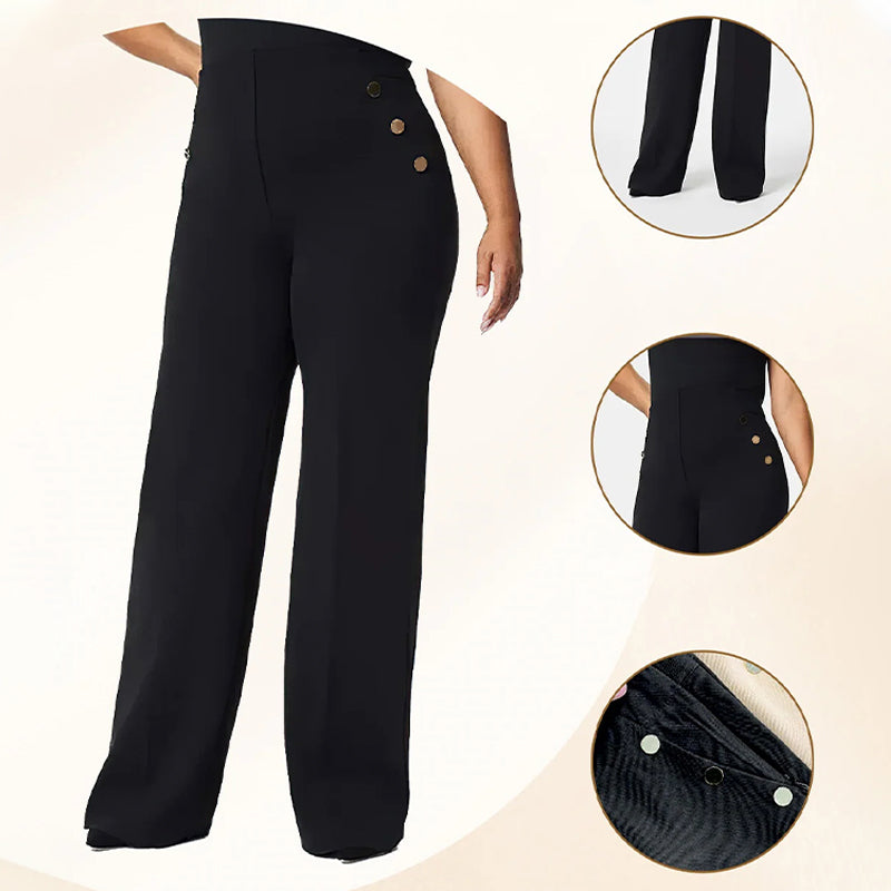 💥Hot Sales-55% OFF💖Women's Plus Size High Stretch High-Waist Wide-Leg Pants